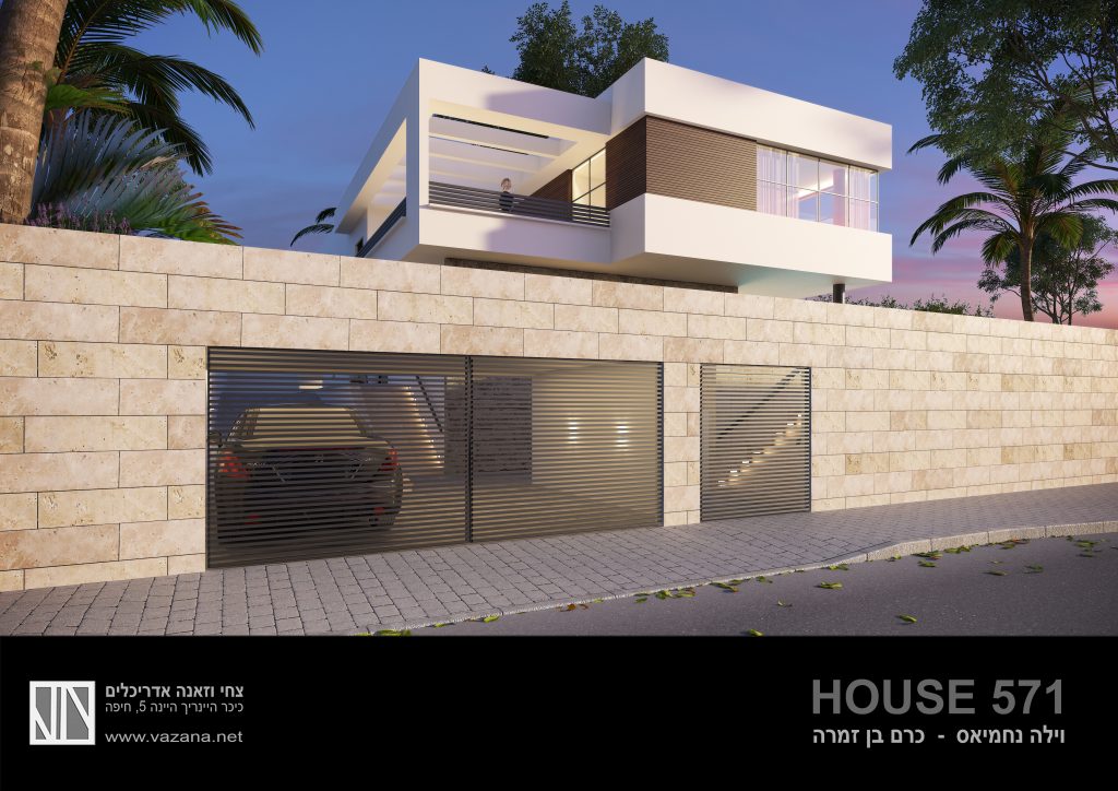 החזית הראשית ״תלויה״ וצופה אל השדות החקלאיים